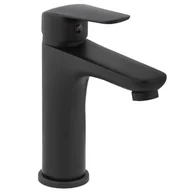 Baterie umywalkowe - Bateria Umywalkowa Wysoka Nablatowa Stojąca Kran, czarna - miniaturka - grafika 1