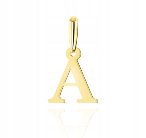 ZŁOTA ZAWIESZKA LITERKA A 333