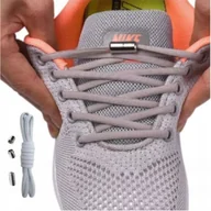 Akcesoria obuwnicze - SZNUROWADŁA BEZ WIĄZANIA ELASTYCZNE SZARE - miniaturka - grafika 1