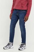 Spodnie męskie - Superdry jeansy męskie kolor granatowy - miniaturka - grafika 1