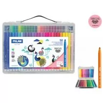 MILAN Flamastry 50 kolorów conic 631 peacock w plastikowej walizce - Flamastry - miniaturka - grafika 1