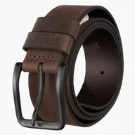 Paski - Pasek Męski BIG STAR Skórzany Pas Do Spodni Brązowy OO675011 Brązowy 100 - miniaturka - grafika 1