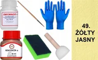 Środki do obuwia i ubrań - Żółty Jasny 49 Renoskór ZESTAW DO RENOWACJI SKÓRY LICOWEJ Farba Zmywacz SET - miniaturka - grafika 1