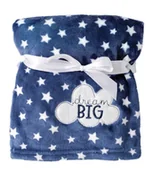 Koce i narzuty dla dzieci - Kocyk z haftem Ricco Big Dream 75x100 BabyMatex - miniaturka - grafika 1