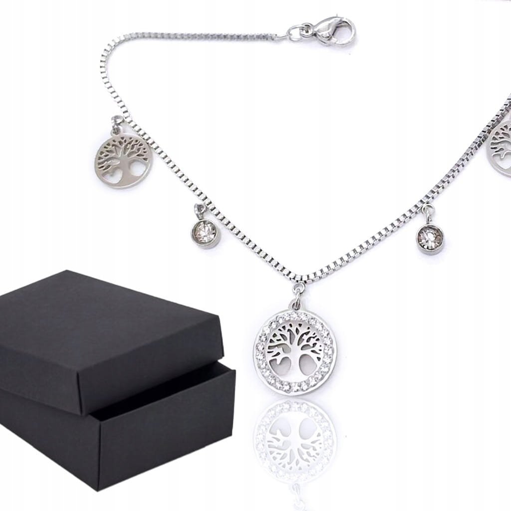 Komplety Biżuterii Damskiej Na Prezent Bransoletka Ze Stali Nierdzewnej Nw-23-2-25 W Eleganckim Pudełeczku