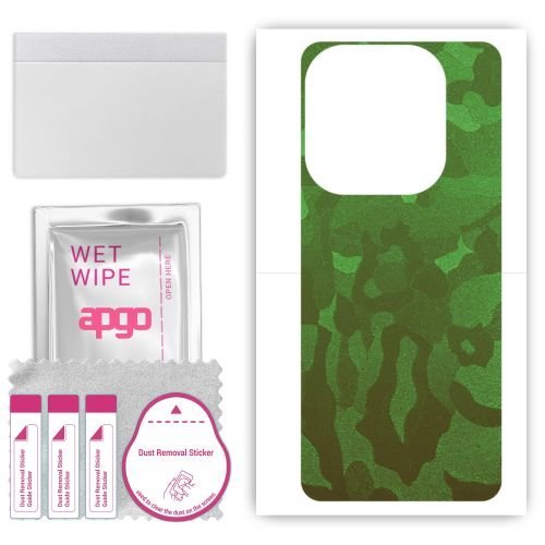 folia naklejka skórka strukturalna na TYŁ do Infinix Smart 8 - Moro Camo Zielony - apgo SKINS