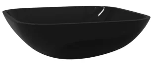 Czarna kwadratowa umywalka nablatowa W7-A18 - Umywalki Czarna kwadratowa umywalka nablatowa W7-A18 - Umywalki - miniaturka - grafika 1