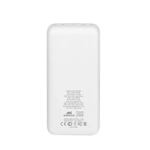 RIVACASE Powerbank VA2602 20000 mAh USB-C 20W + Qi 10W biały - Powerbanki - miniaturka - grafika 2