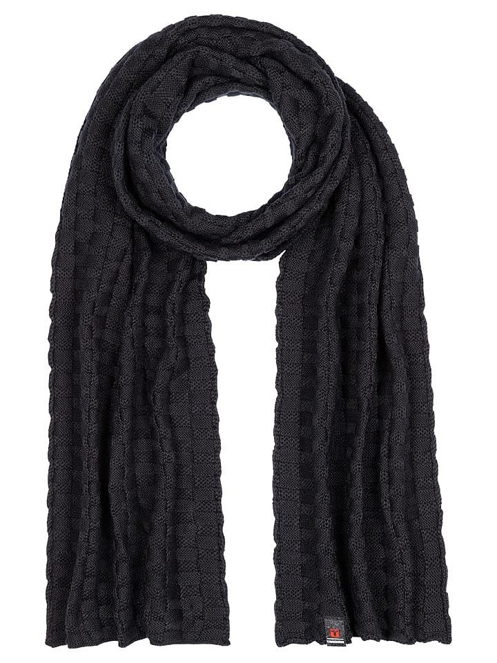 Timezone Szal w kolorze czarnym
