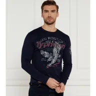 Koszulki męskie - Aeronautica Militare Longsleeve Regular Fit - miniaturka - grafika 1