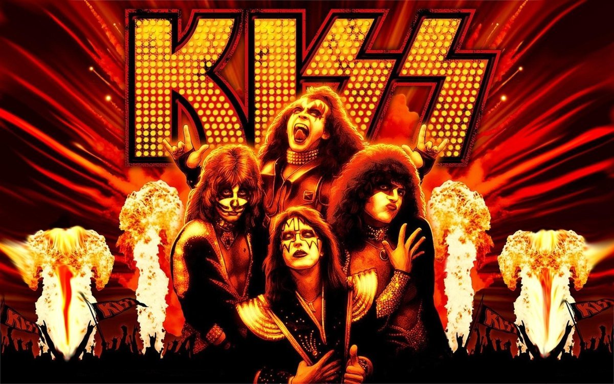 PODKŁADKA POD MYSZ Nadruk 22x18 cm Kiss Zespół rockowy Hard Rock Prezent
