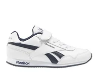 Buty dla dziewczynek - Buty dziecięce Reebok FW8910 ROYAL CL Białe - miniaturka - grafika 1