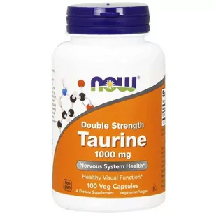 Now Foods Tauryna 1000 mg (100 kaps.) - Suplementy naturalne - miniaturka - grafika 1