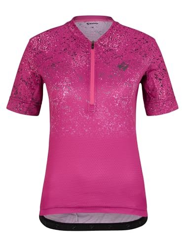 Ziener NALADIA damska koszulka rowerowa, rower górski, wyścigowy, oddychająca, szybkoschnąca, elastyczna, z krótkim rękawem, Light Plum, 36