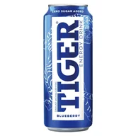 Napoje energetyczne i izotoniczne - Tiger Blueberry Gazowany owocowy napój energetyzujący 500 ml - miniaturka - grafika 1