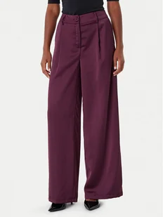Rinascimento Spodnie palazzo CFC0124993003 Bordowy Wide Leg - Spodnie damskie - miniaturka - grafika 1
