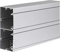 Simon Simon Connect Kanał kablowy dwukomorowy Cabloplus ALU 130x55mm anodyzowane aluminium TK11102/8 TK11102/8 - Wyłączniki światła i elektryczne - miniaturka - grafika 1