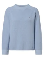 Swetry damskie - Tommy Hilfiger Sweter damski Kobiety Bawełna niebieski jednolity, M - miniaturka - grafika 1
