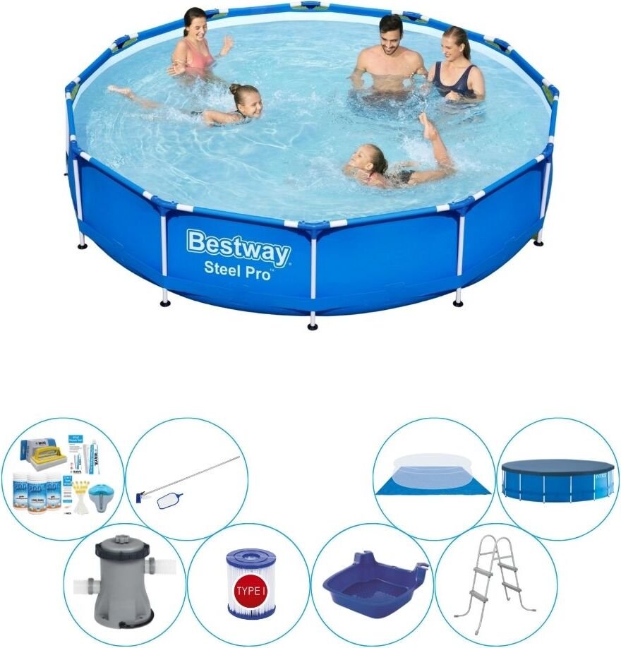 Basen Super Deal - Bestway Steel Pro 366x76 cm Rund