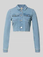 Kurtki damskie - Kurtka jeansowa o kroju slim fit z mieszanki bawełny model 'WONDER' - miniaturka - grafika 1