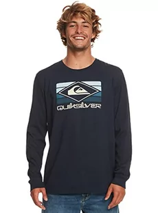 Quiksilver Koszulka męska Basic Blue S - Koszulki męskie - miniaturka - grafika 1