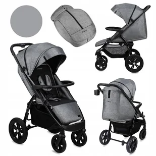 MOMI MIYA WÓZEK SPACEROWY SZARY DO 22 KG AKCESORIA - Wózki dziecięce - miniaturka - grafika 1