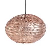 Lampy sufitowe - Beliani Lampa sufitowa wisząca miedziana - żyrandol - oświetlenie - REINE brązowy - miniaturka - grafika 1