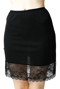 Krótka Półhalka Damska Z Kwiecistą Koronką 56 Czarny - Bielizna nocna - miniaturka - grafika 1