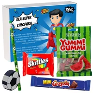 Zestawy upominkowe - Prezent na Dzień Chłopaka PUDEŁKO ŻELKI GRZESIEK ZESTAW - miniaturka - grafika 1