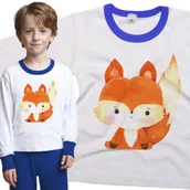 Piżamy dla dziewczynek - Piżama dziecięca Słodki Lis Lisek 110/116 - VoloDonum - miniaturka - grafika 1