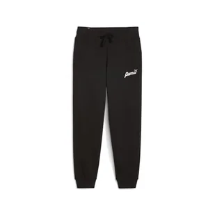 PUMA Damskie spodnie z dzianiny Ess+ Script Fl - Spodnie damskie - miniaturka - grafika 1