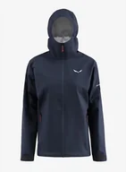 Kurtki damskie - Kurtka przeciwdeszczowa damska Salewa Puez Aqua 4 PTX 2.5L Jacket - navy blazer - miniaturka - grafika 1
