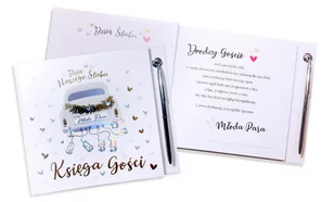 Kukartka Happy Book HBK-002 Księga gości (samochód) - Kukartka - Wesele i ślub - miniaturka - grafika 1