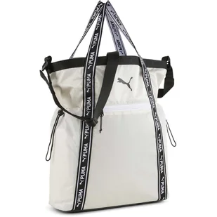 Torba Puma 09078103 AT ESS Tote Vapor Gray Biała - Torby sportowe - miniaturka - grafika 1
