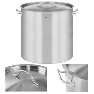 Royal Catering Garnek gastronomiczny z pokrywką stalowy nierdzewny do kuchenki indukcyjnej 36 L 1009288 - Garnki - miniaturka - grafika 1