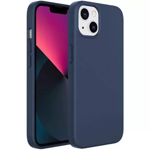 Kingxbar PQY Silicone Series magnetyczne etui do iPhone 13 Pro Max silikonowa obudowa pokrowiec niebieski (kompatybilne z MagSafe) - Etui i futerały do telefonów - miniaturka - grafika 1