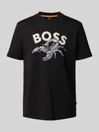 Koszulki męskie - T-shirt z nadrukiem z logo i motywem model ‘Bossfish’ - miniaturka - grafika 1