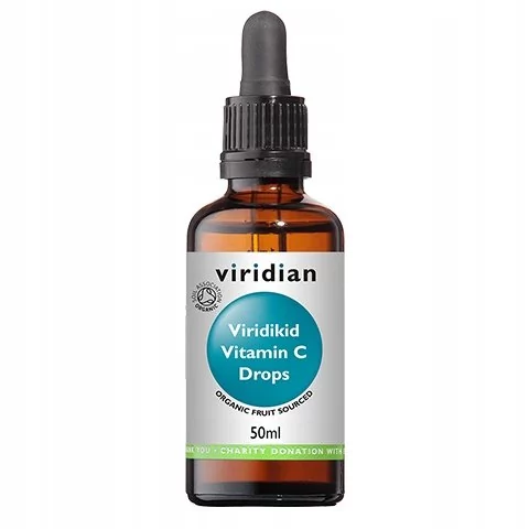 Viridian, Viridikid Witamina C dla dzieci krople, 50ml