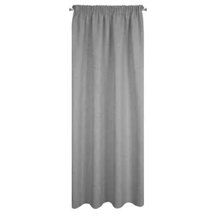 Zasłona 140x270 Jula srebrna gotowa na taśmie - Zasłony - miniaturka - grafika 1