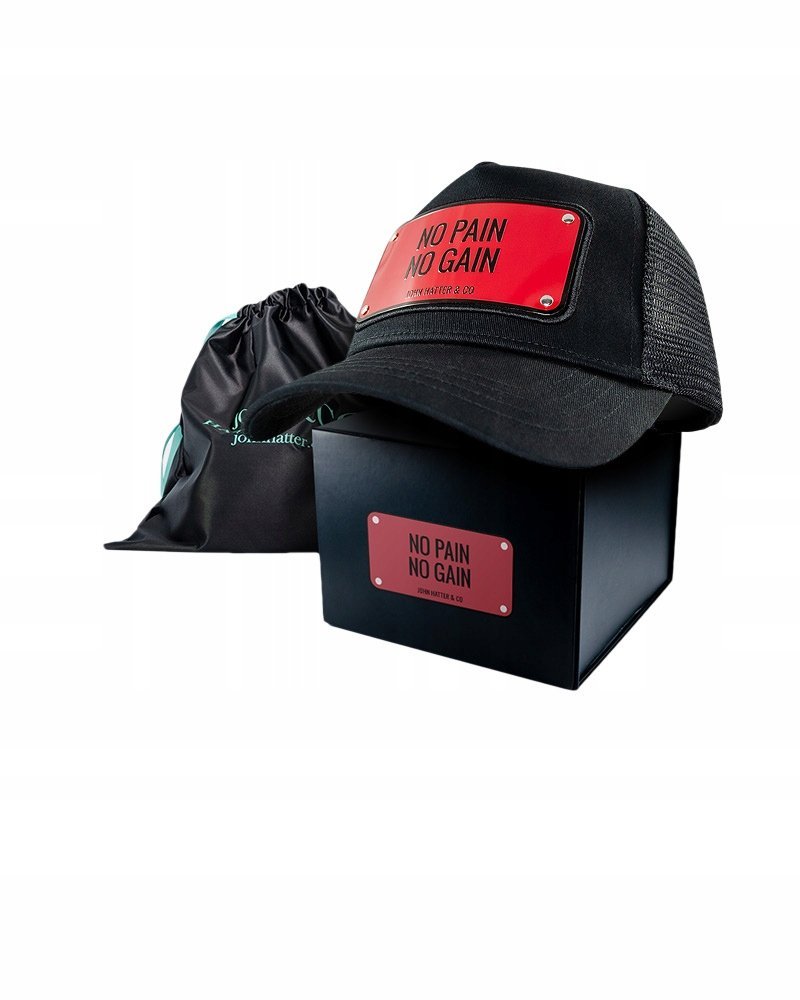 John hatter czapka z daszkiem baseball cap czarna no pain no gain