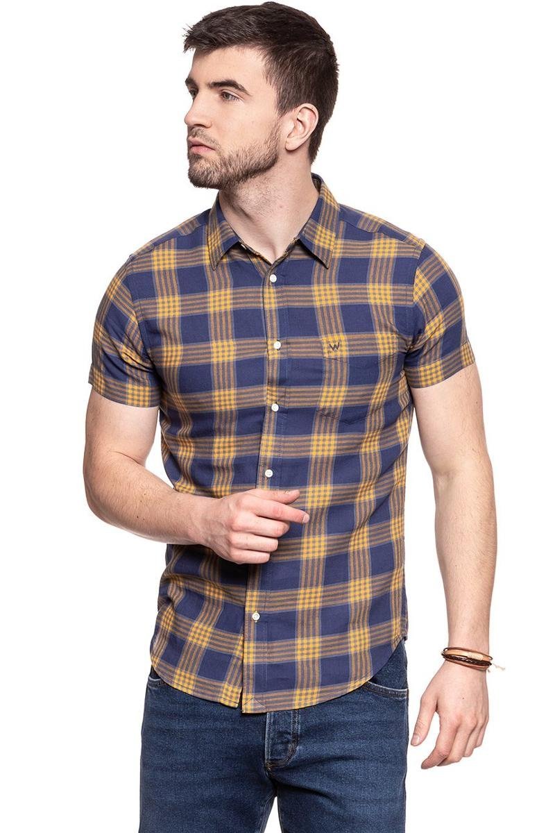 Wrangler, Koszula męska, Ss 1Pkt Shirt Patriot Blue W5881Or5H, rozmiar L