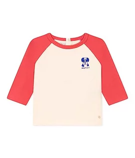 Bluzki dla niemowląt - Petit Bateau Koszulka ML AVA/OU6M Unisex Dziecko, Avalanche/Oursin, Talla única - grafika 1