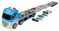 Samochody i pojazdy dla dzieci - Elefun 2w1 Auto transporter i tor wyścigowy + 8 autek 135cm - miniaturka - grafika 1
