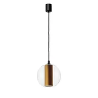 Lampy sufitowe - Kaspa Nowoczesny żyrandol gabinetowy MERIDA 11093105 szklana lampa nad stół - miniaturka - grafika 1