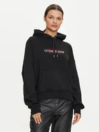 Bluzy damskie - Guess Jeans Bluza W4YQ15 KC811 Czarny Regular Fit - miniaturka - grafika 1