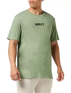 Koszule męskie - Hurley Męska koszula M Evd Wsh Fastlane Sc Ss zielony Spiralna szałwia L DB3803 - grafika 1