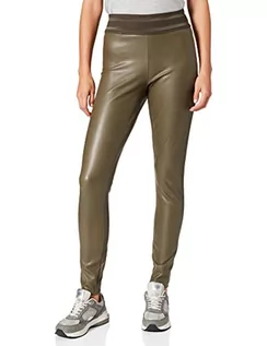 Legginsy - ONLY Damskie legginsy Onlstar Faux Leather Ela Cc PNT, liść winogrona, L Regularny - grafika 1