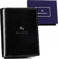 Portfele - Rovicky Portfel męski ze skóry naturalnej wyposażony w system RFID - Rovicky NoSize - miniaturka - grafika 1