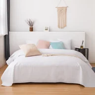 Narzuty - Narzuta 240 x 260 Pikowana Velvet Moxie Biały - miniaturka - grafika 1