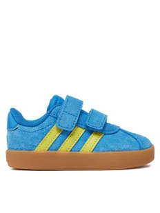 adidas Sneakersy VL Court 3.0 JH6306 Niebieski - Buty dla dziewczynek - miniaturka - grafika 1
